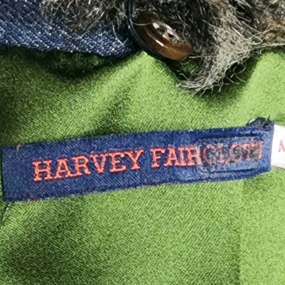 Harvey Faircloth Denim Vest with Faux Fur Collar size Medium - Picture 4 of 12